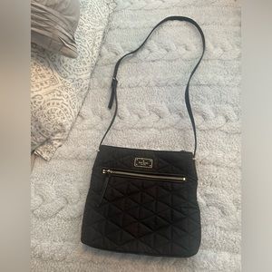 Black Quilted Kate Spade Crossbody Bag